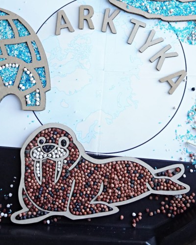 Mors, zabawa sensoryczna, zima.