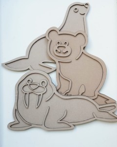 Sensokartony Zwierzęta  Arktyka 