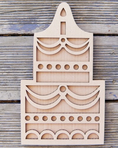 Wysypywanka sensoryczna: sensokarton Tort.