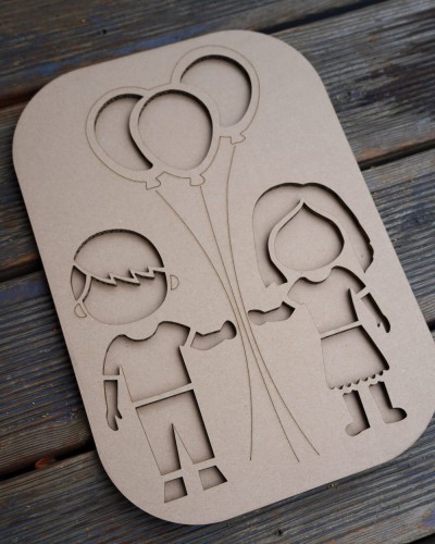 Sensokarton Dzieci z Balonikami