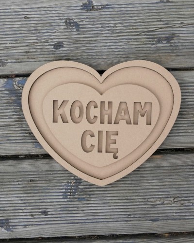 Sensokarton Serce Kocham Cię