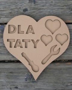 Sensokarton Serce DLA TATY