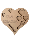 Sensokarton Serce DLA DZIADKA