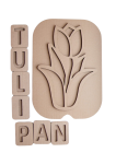  Sensokarton Tulipan z literkami