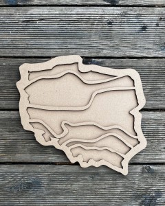 Sensokarton Polska krainy geograficzne