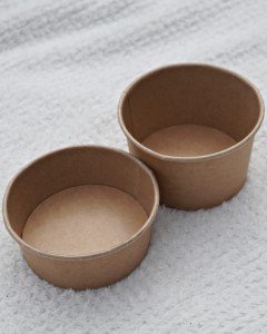 Miseczki brązowe na cieciorkę 