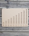 Tablica matematyczna o wymiarach 51cm x 36cm, grubość 13mm.