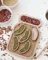 Zabawa sensoryczna, naturalne ziarna