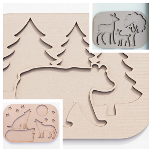 Zestaw Sensokartony Dzikie Zwierzęta