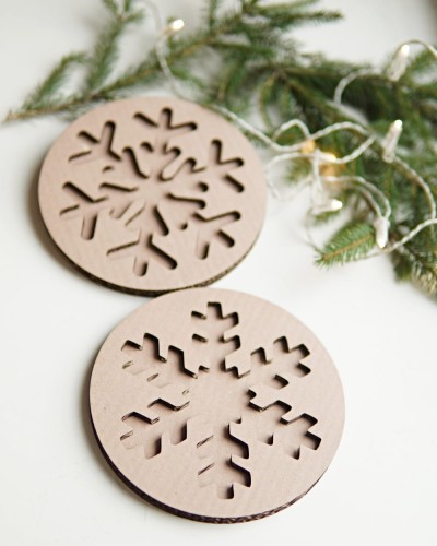 Sensokarton śnieżynka.